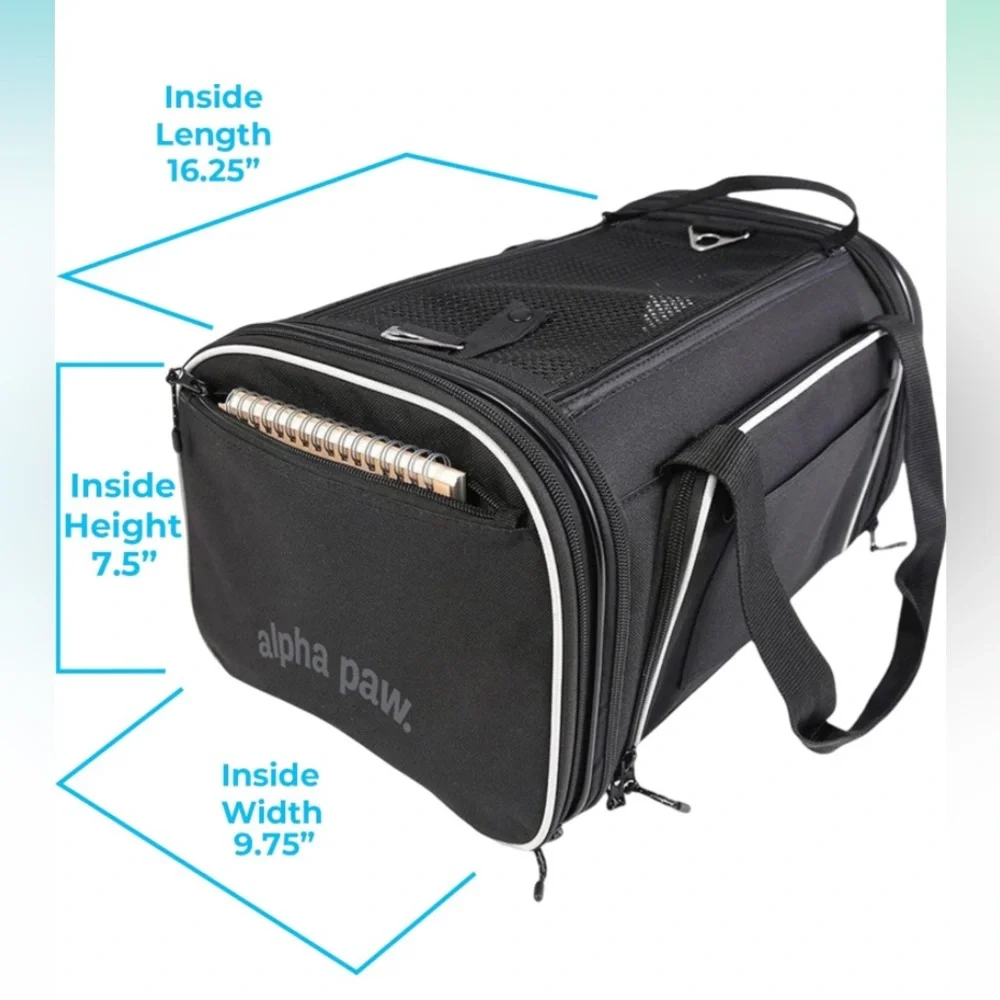 NEW Smiling Paws Pets Airline TSA Approved Expandable Pet Carrier - 17